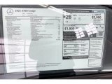 2021 Mercedes-Benz E 450 Coupe Window Sticker