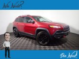 2015 Deep Cherry Red Crystal Pearl Jeep Cherokee Trailhawk 4x4 #141932858
