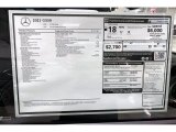 2021 Mercedes-Benz G 550 Window Sticker