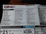 2020 GMC Acadia AT4 AWD Window Sticker