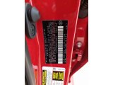 2021 Camry Color Code for Supersonic Red - Color Code: 3U5