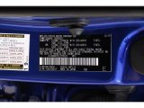 2020 NX Color Code for Ultrasonic Blue Mica 2.0 - Color Code: 8X1