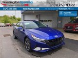2021 Intense Blue Hyundai Elantra Limited Hybrid #141982560