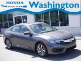 2018 Lunar Silver Metallic Honda Civic EX Sedan #141991266