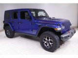 2019 Ocean Blue Metallic Jeep Wrangler Unlimited Rubicon 4x4 #142026927