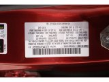 2015 CX-9 Color Code for Zeal Red Mica - Color Code: 41G