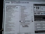 2021 Jeep Gladiator Rubicon 4x4 Window Sticker