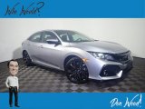 2018 Lunar Silver Metallic Honda Civic Sport Hatchback #142078660