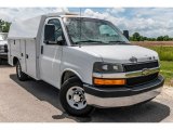 2012 Chevrolet Express Cutaway 3500 Commercial Utility Truck Front 3/4 View