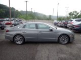 2021 Hampton Gray Hyundai Sonata SEL Hybrid #142122203