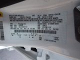 2016 Focus Color Code for Frozen White - Color Code: Z2