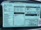 2021 Hyundai Sonata Limited Hybrid Window Sticker