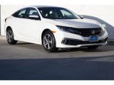 2021 Platinum White Pearl Honda Civic LX Sedan #142162807