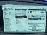 2021 Hyundai Elantra SEL Window Sticker