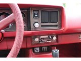 1980 Chevrolet Camaro Z28 Sport Coupe Controls