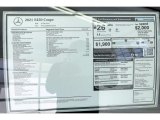 2021 Mercedes-Benz E 450 Coupe Window Sticker