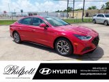 2021 Calypso Red Hyundai Sonata SEL #142188904
