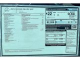 2021 Mercedes-Benz GLE 350 4Matic Window Sticker