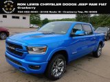 2021 Hydro Blue Pearl Ram 1500 Laramie Crew Cab 4x4 #142210973