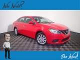 2017 Red Alert Nissan Sentra SV #142211043