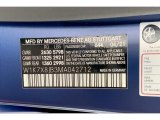 2021 AMG GT Color Code for designo Brilliant Blue Magno (Matte) - Color Code: 644