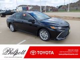 2021 Midnight Black Metallic Toyota Camry LE #142289921