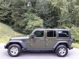 2021 Sarge Green Jeep Wrangler Unlimited Freedom Edition 4x4 #142334376