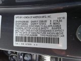 2018 Accord Color Code for Modern Steel Metallic - Color Code: NH797M