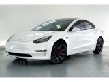2020 Tesla Model 3 Pearl White Multi-Coat