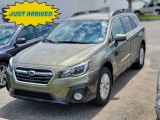 2019 Wilderness Green Metallic Subaru Outback 2.5i Premium #142370325