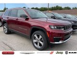 2021 Velvet Red Pearl Jeep Grand Cherokee L Limited 4x4 #142382013