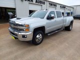 2018 Silver Ice Metallic Chevrolet Silverado 3500HD LTZ Crew Cab 4x4 #142414695