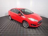 2015 Ford Fiesta Titanium Sedan Front 3/4 View