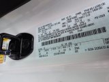 2021 F150 Color Code for Oxford White - Color Code: YZ