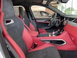 2021 Jaguar F-PACE SVR Ebony/Mars Red Interior