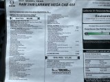 2021 Ram 2500 Laramie Mega Cab 4x4 Window Sticker