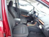 2021 Ford EcoSport SE Ebony Black Interior
