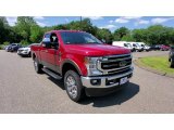 2021 Rapid Red Ford F350 Super Duty Lariat SuperCab 4x4 #142585495