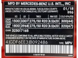 2018 GLS Color Code for designo Cardinal Red Metallic - Color Code: 996