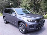 2021 Jeep Grand Cherokee L Overland 4x4 Front 3/4 View