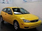 2006 Screaming Yellow Ford Focus ZX3 SES Hatchback #14225051