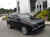 Midnight Black Metallic Toyota Highlander in 2020