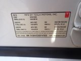 2016 Tesla Model S 60D Info Tag