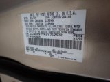 1997 Continental Color Code for Light Prairie Tan Metallic - Color Code: BA