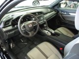 2018 Honda Civic LX-P Coupe Black/Gray Interior