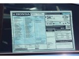 2022 Honda Civic Touring Sedan Window Sticker