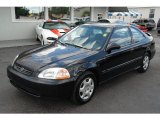 1998 Flamenco Black Pearl Honda Civic EX Coupe #14223372