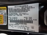 2016 MKZ Color Code for Magnetic - Color Code: J7