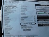 2021 Ram ProMaster 1500 Low Roof Cargo Van Window Sticker