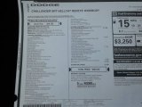 2021 Dodge Challenger SRT Hellcat Redeye Widebody Window Sticker